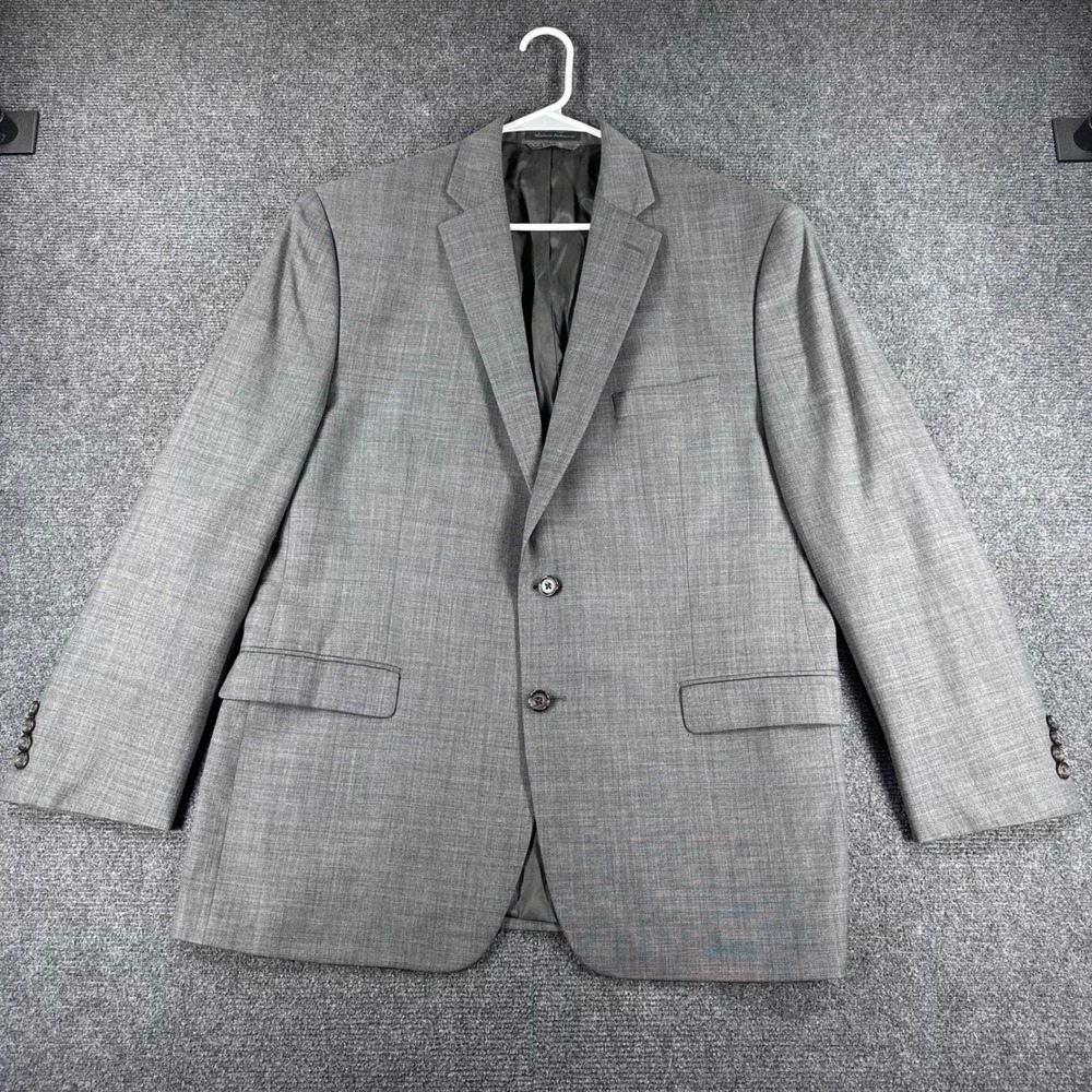 Lauren Ralph Lauren Blazer Mens 44R 44 Regular Grey 100% Wool Sport Coat Jacket - Picture 4 of 16